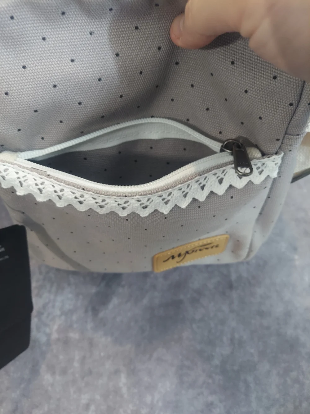 MYGREEN Canvas Shoulder Bag with Matching Wristlet Clutch - NWT